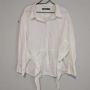 Lauren Ralph Lauren Women's White Top Sleeve Shirt Size 3X TTTG